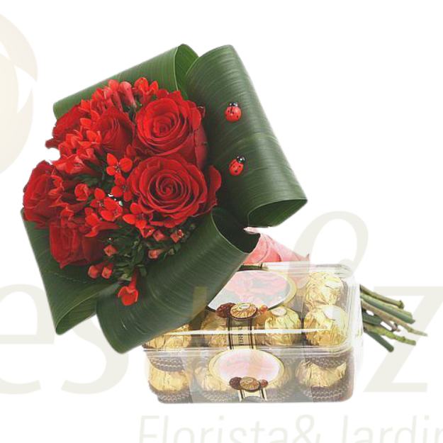 Image de Roses Rouges + Chocolats
