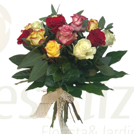 Picture of 15 Assorted Colors Roses