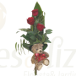 Imagem de PACK 3 Rosas Vermelhas + Urso de Peluche