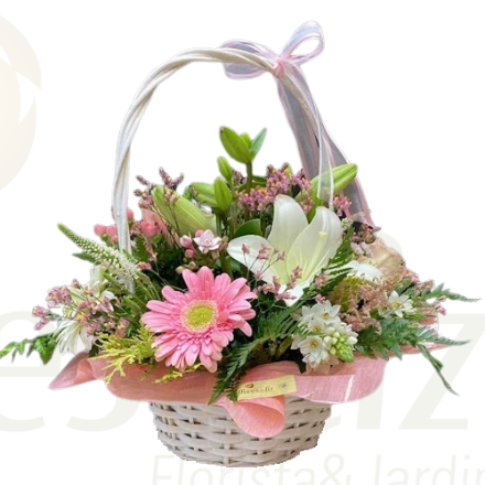 Imagem de Cesta de Flores  CARINHO