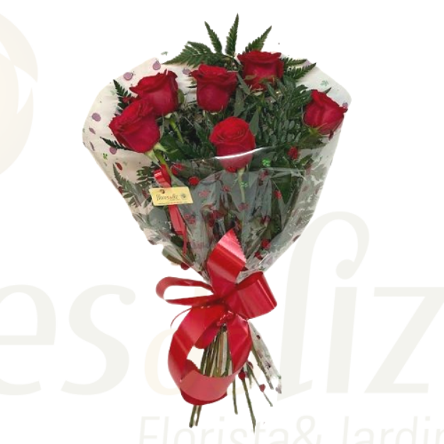Imagem de 6 Rosas Vermelhas Clássico
