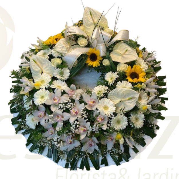 Imagem de Coroa de Flores - SENTIDAS CONDOLÊNCIAS