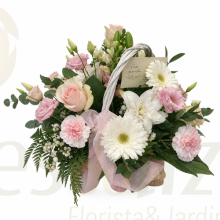 Imagem de Cesta de Flores  CARINHO